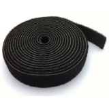 Velcro Dupla Face Slim 4yd (Qwik Tie) - 3,6m - Cor Preta