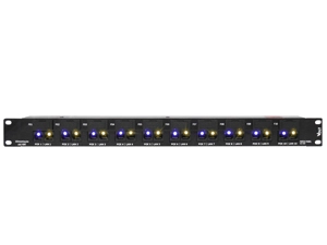 PATCH PANEL VOLT 10 PORTAS POE RJ45 BLINDADO 10/100 12V ATÉ 48V