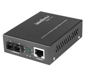 CONVERSOR MIDIA INTELBRAS KGM 1105 SC 0,5KM MULTIMODO GIGABIT