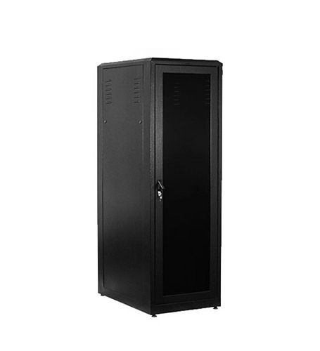 RACK FECHADO 19 36U X 870 MM PARA PISO PRETO
