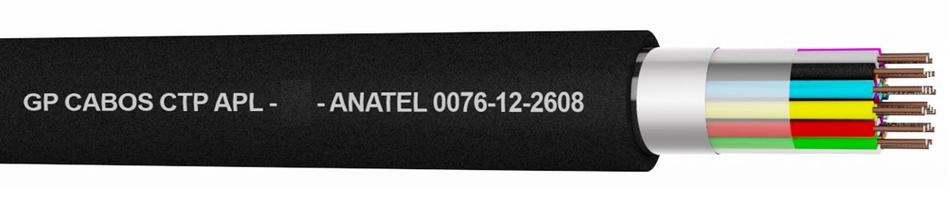 CABO CTP/APL GP CABOS 40 X 20 PARES PRETO