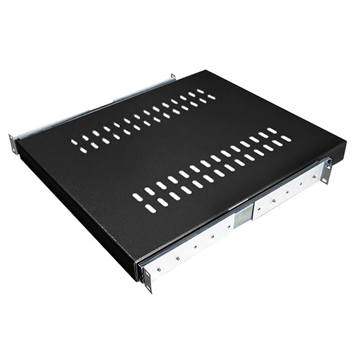 BANDEJA 1U X 800 MM 4 PONTOS MOVEL VENTILADA PRETO