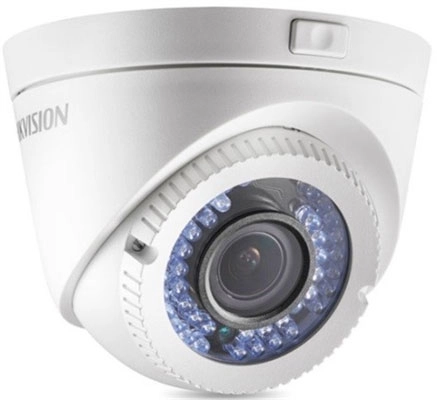 Câmera HDCVI Dome Hikvision DS-2CE56D0T-VFIR3F 2MP Lente Varifocal 2.8-12mm IR 40m