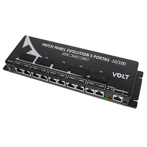 PATCH PANEL VOLT EVOLUTION 5 PORTAS FAST ETHERNET SNMP 12 A 56V
