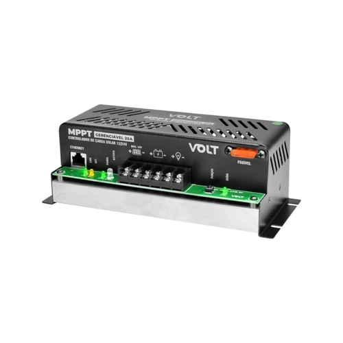 CONTROLADOR DE CARGA MPPT GERENCIÁVEL 12V/24V 20A