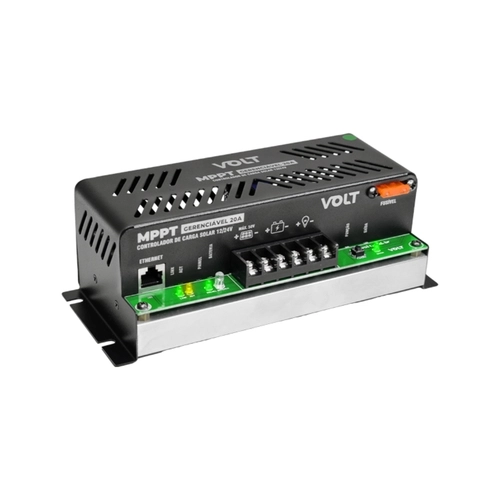 CONTROLADOR DE CARGA MPPT GERENCIÁVEL 12V/24V 20A