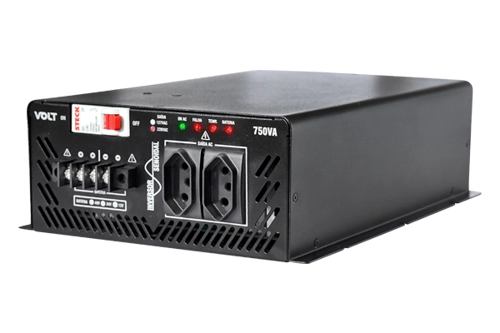 INVERSOR SENOIDAL VOLT 48VDC 220AC 750VA BANCADA