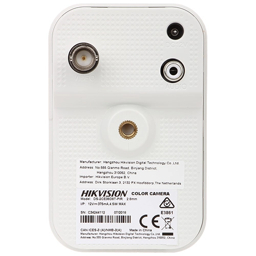 Câmera Bullet Hikvision DS-2CE38D8T-PIR 2MP 2.8mm IR 20m