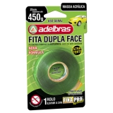 FITA DUPLA FACE ADELBRAS 9,5MM X 2M BLISTER TRANSPARENTE