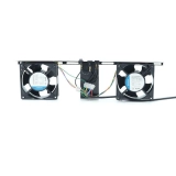 Kit de Ventilação com 2 Ventiladores - Preto