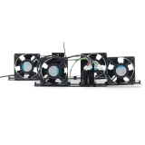 KIT DE VENTILAÇÃO COM 4 VENTILADORES PRETO (MA) (ST)