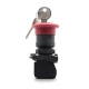 BOTÃO COGUMELO COM CHAVE NC 40MM NAZDA