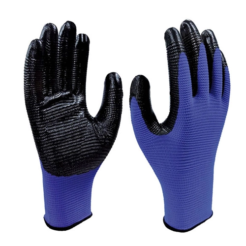 LUVA DE PROTEÇÃO SS1006N T10 EM LATEX NITRILICO AZUL SUPER SAFETY