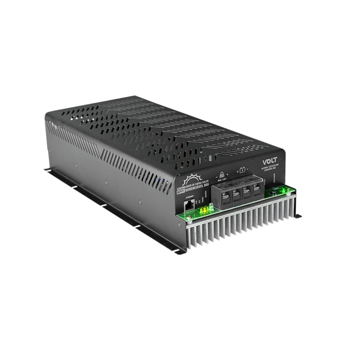CONTROLADOR DE CARGA MPPT GERENCIÁVEL 12V/24V/48 60A