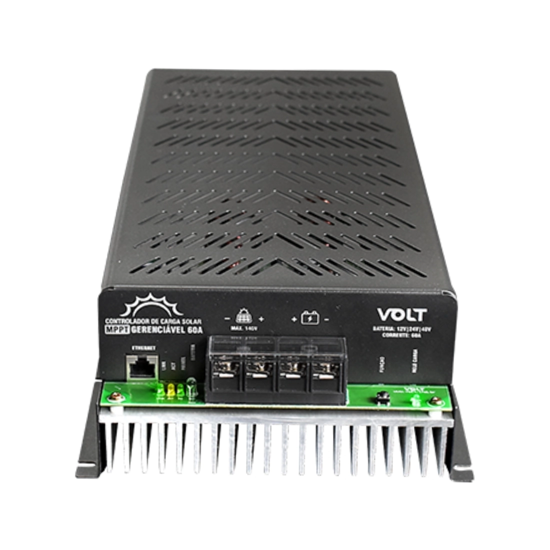 CONTROLADOR DE CARGA MPPT GERENCIÁVEL 12V/24V/48 60A