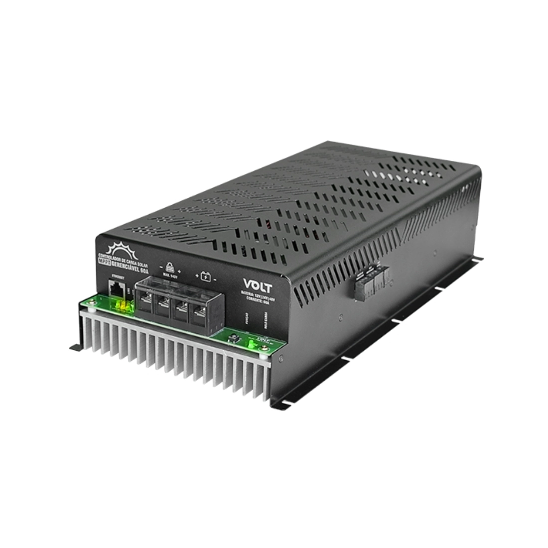 CONTROLADOR DE CARGA MPPT GERENCIÁVEL 12V/24V/48 60A