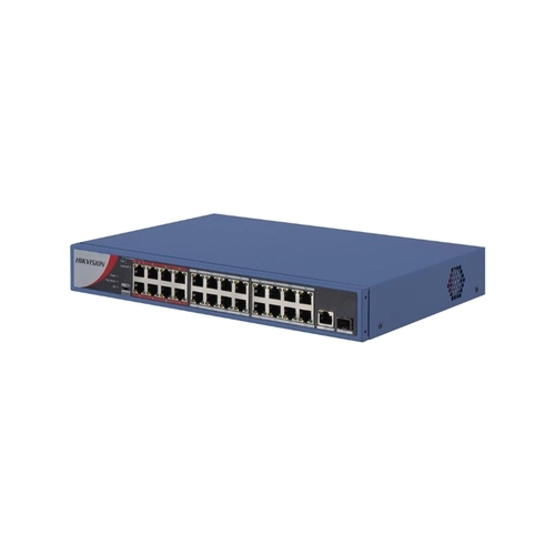 SWITCH HIKVISION DS-3E0326P-E/M(B) 24 PORTAS 10/100 POE + 01 PORTA 10/100/1000 + 01 PORTA SFP