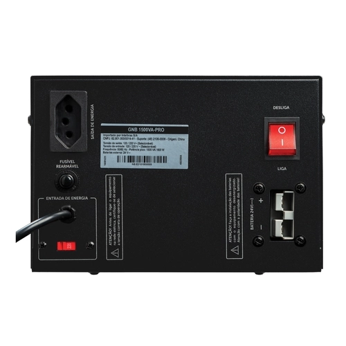 NOBREAK GNB INTELBRAS 1500VA PRO SENOIDAL (SEM BATERIA)