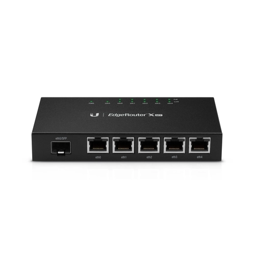 ROTEADOR EDGEROUTER UBIQUITI ER-X-SFP-BR GIGABIT 6 PORTAS