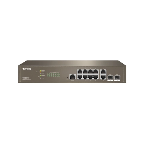 SWITCH GERENCIÁVEL L3TENDA TEG5312F 10 PORTAS GIGABIT + 02 PORTAS SFP