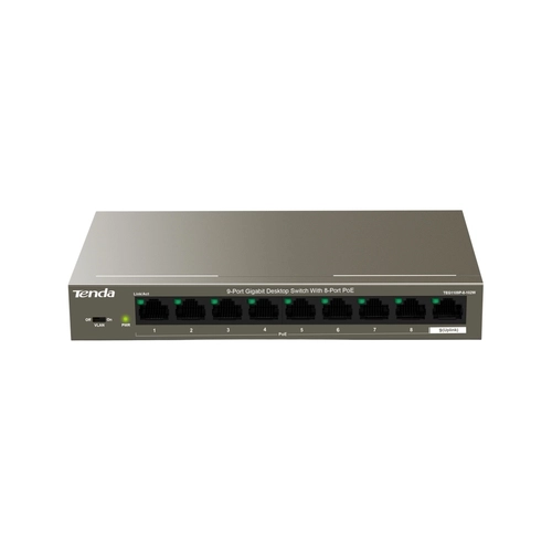SWITCH POE TENDA TEG1109P-8-102W 09 PORTAS GIGABIT