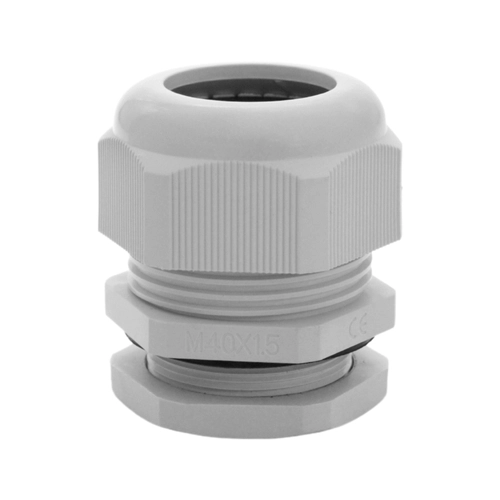 PRENSA CABO STECK M40 ALETADO ROSCA CURTA CINZA