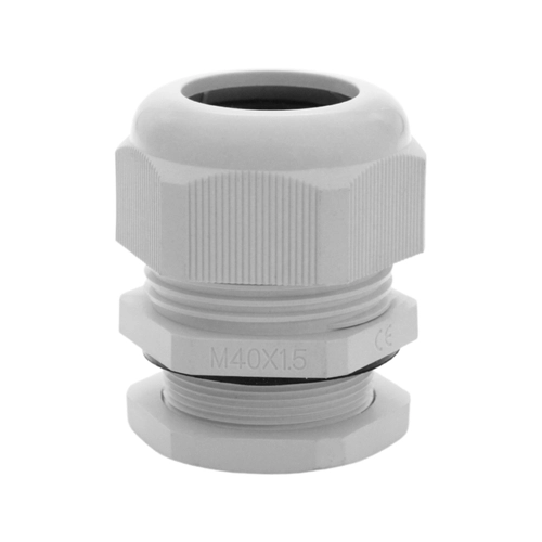 PRENSA CABO STECK M40 ALETADO ROSCA LONGA CINZA