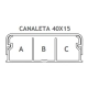 CANALETA ENERBRAS 40 X 15 X 2000MM BRANCA