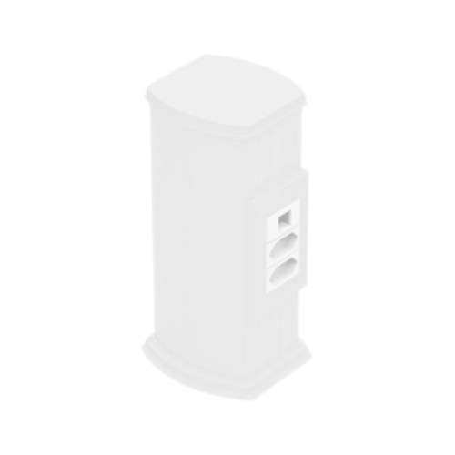 TOTEM PLUS LIGHT DUTOTEC DT-76344.03 BRANCO 0,5 METROS