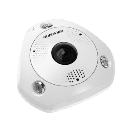 Câmera IP Fisheye Hikvision DS-2CD6365G0-IVS 6MP 1.27mm