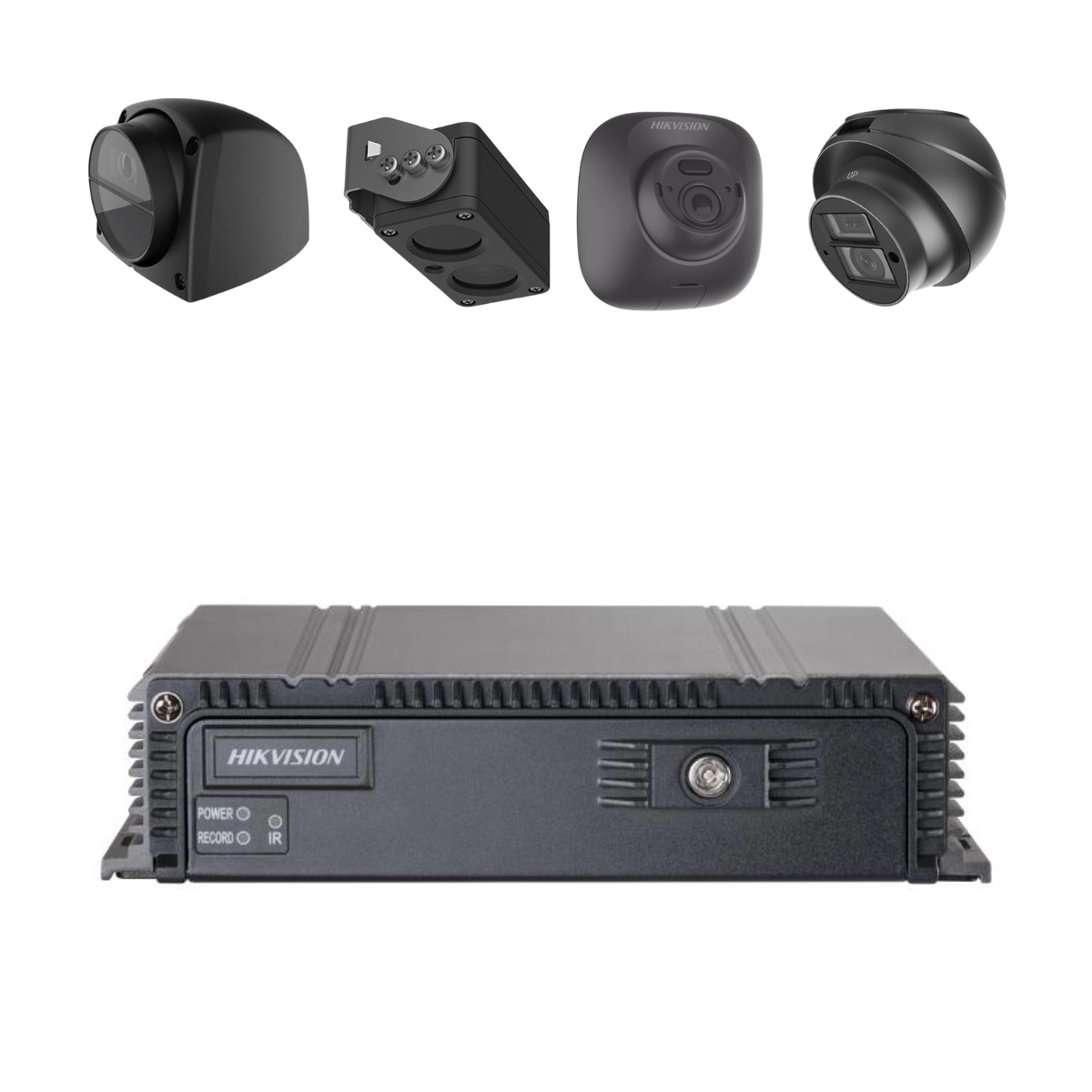 KIT GRAVADOR VEICULAR HIKVISION DS-MP5604-SD 4 CANAIS