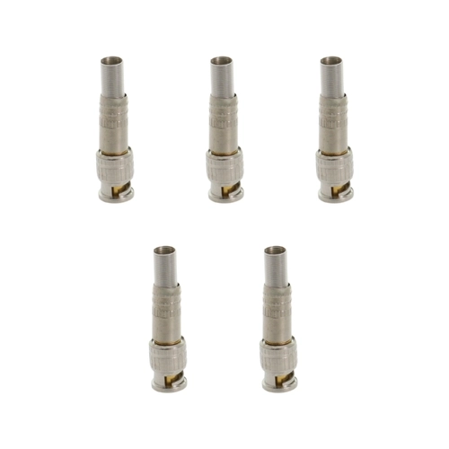 CONECTOR BNC FASGOLD FS-499 RG59 MOLA PARAFUSO GOLD CARTELA COM 5 UNIDADES