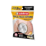 FITA DUPLA FACE ADELBRAS 12MM 2 METROS ESPUMA FIXA PRO