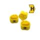 ANILHA HELLERMANN MHG3/7 (LETRA H) AMARELO COM 100 UNIDADES