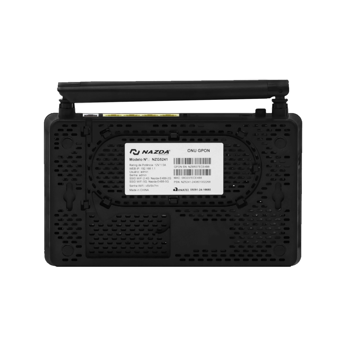 ONT NAZDA NZG5241 XPON WI-FI 5 DUAL-BAND AC1200 SC/APC