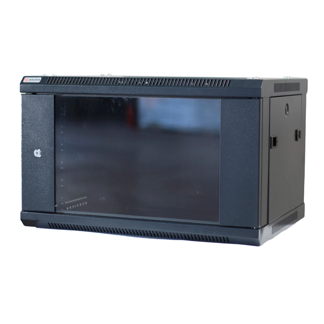 RACK MINI NAZDA 19POL 06U X 600MM X 450MM PARA PAREDE PRETO