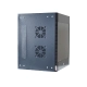 RACK MINI NAZDA 19POL 09U X 600MM X 450MM PARA PAREDE PRETO