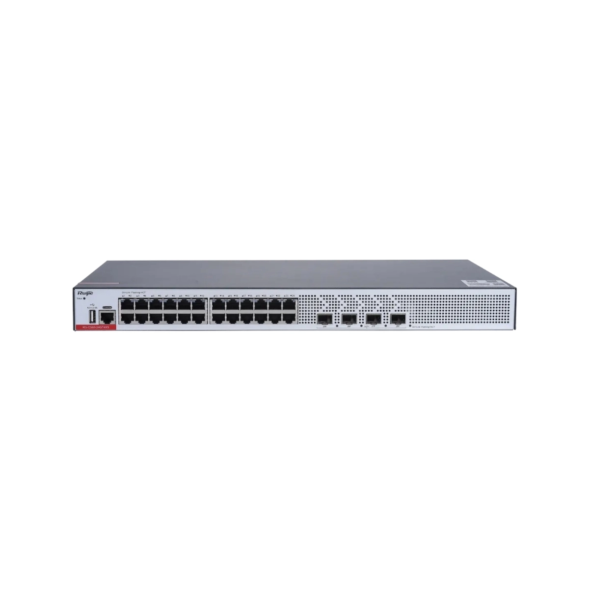 SWITCH GERENCIÁVEL (L3) RUIJIE RG-CS83-24GT4XS 24 PORTAS GE + 04 PORTAS 10G SFP+ COM FONTE