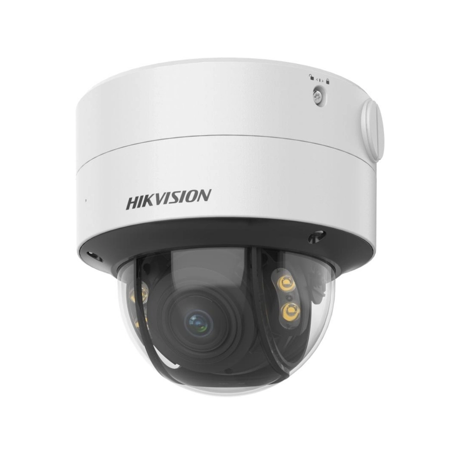Câmera IP Dome Hikvision DS-2CD3747G2T-LZSU 4MP ColorVu Lente Motorizada 2.8-12mm