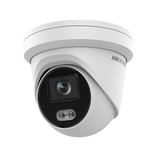 Câmera IP PoE Dome Hikvision DS-2CD2347G2-LU 4MP AcuSense ColorVu 2.8mm IR 30m