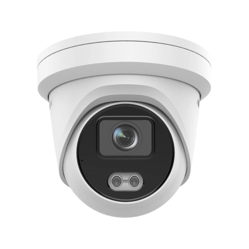 Câmera IP PoE Dome Hikvision DS-2CD2347G2-LU 4MP AcuSense ColorVu 2.8mm IR 30m