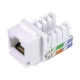 JACK RJ45 IMPORTADO CAT 5 BRANCO FEMEA