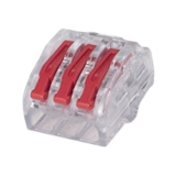 CONECTOR HELLERMANN HCRN-3 EMENDA REUTILIZÁVEL 3 POLOS BLISTER COM 4 UNIDADES