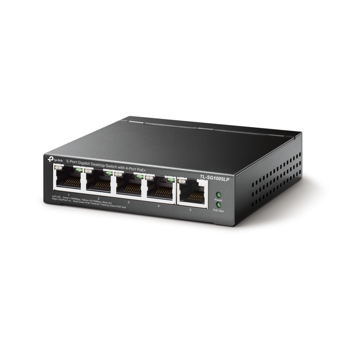 SWITCH TP-LINK TL-SG1005LP 05 PORTAS 10/100/1000 4P POE+
