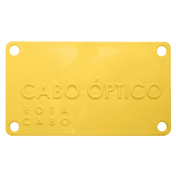 PLAQUETA CUIDADO CABO OPTICO 9X5 CM NZ