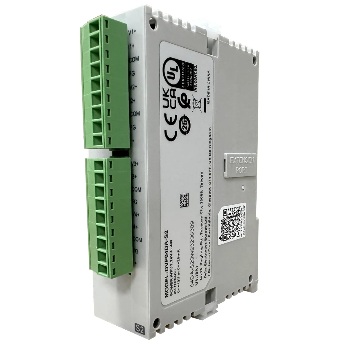 DVP04DA-S2 MODULO DE EXPANSAO P/ CLP DVP  C/ 4S ANALOGICA DELTA
