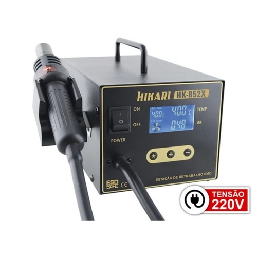 ESTAÇÃO DE RETRABALHO HIKARI HK-852X PARA SMD DIGITAL 220V