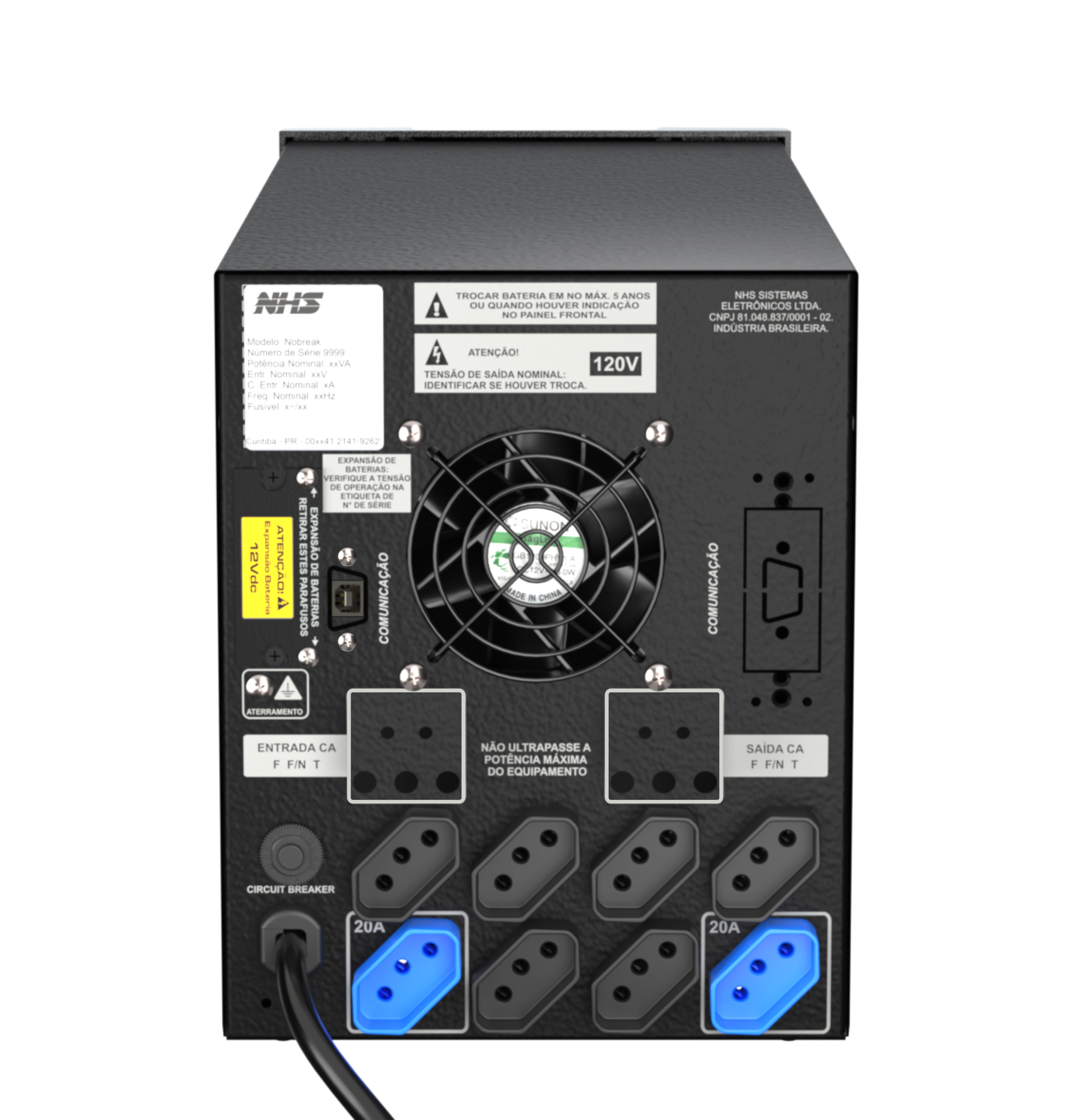Nobreak Premium GII 1500VA com Bateria Estacionária 58Ah Bivolt - NHS