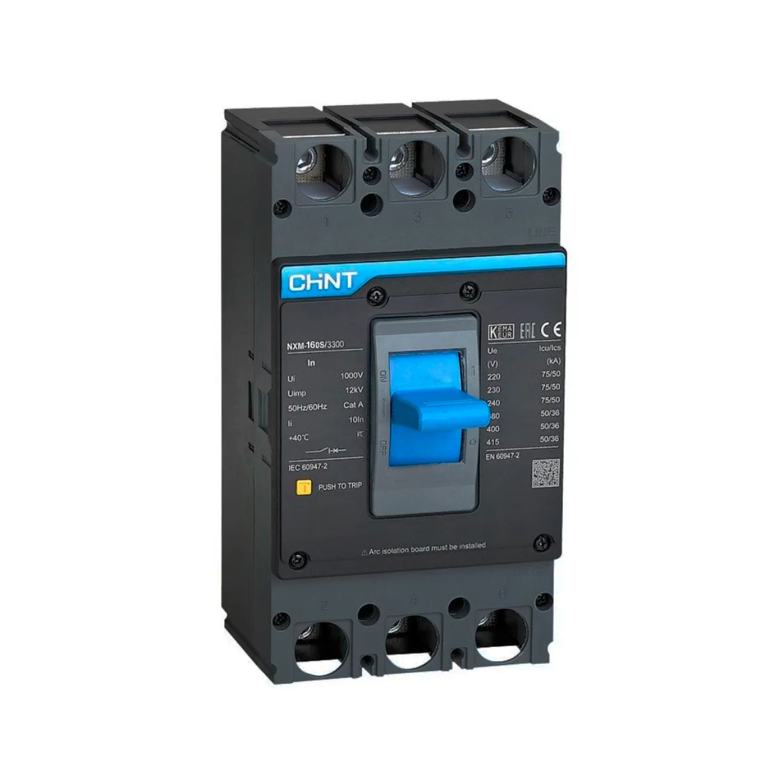 DISJUNTOR CAIXA MOLDADA CHINT 150A G NXM-160S/3300 150A