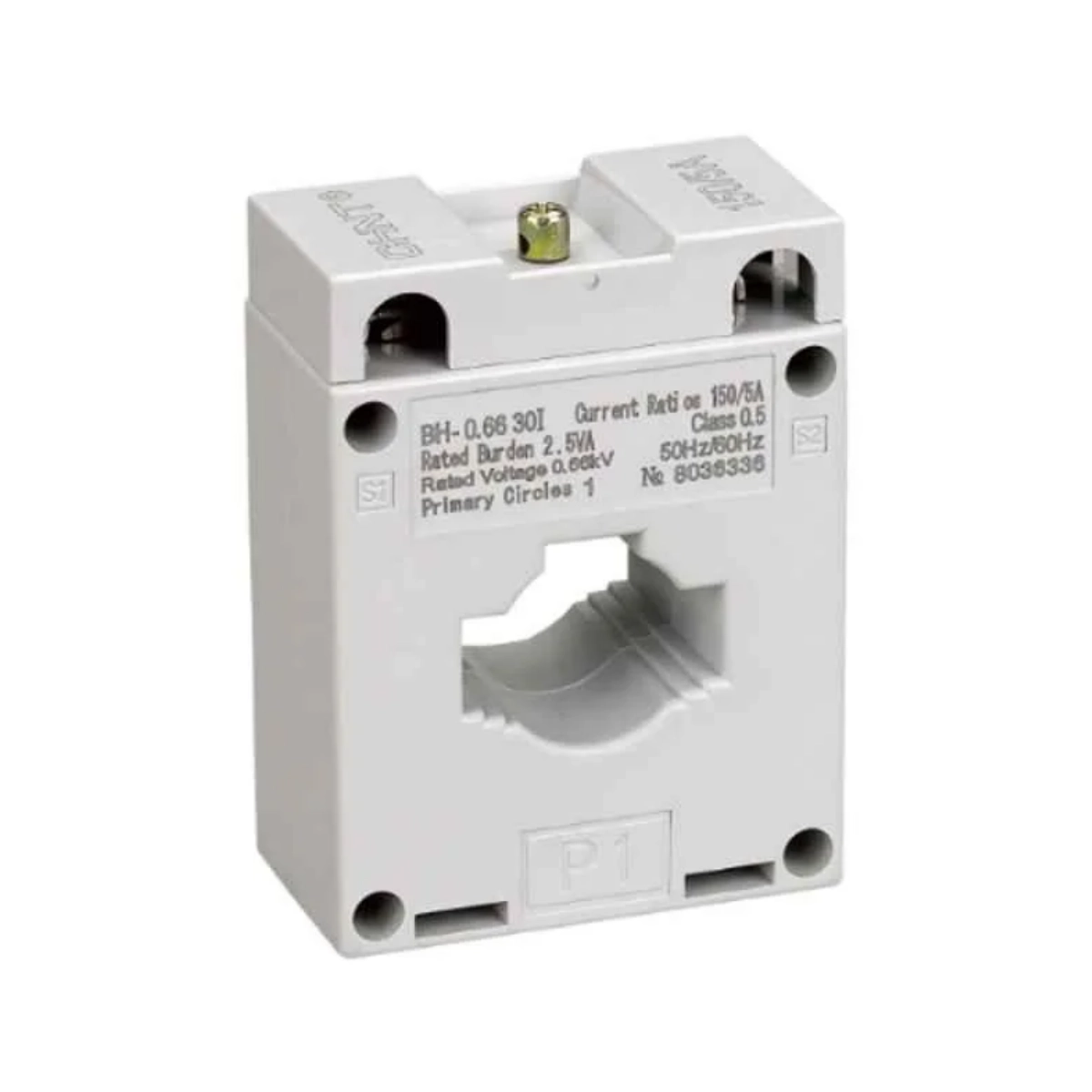 TRANSFORMADOR DE CORRENTE CHINT BH-0.66 40 I 75/5A CLASS 1-2 IEC